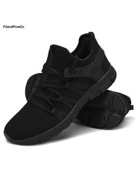 Slip-On Walking Running Tennis Shoes Lightweight Breathable Non-Slip